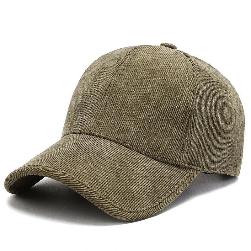 Four Seasons Corduroy Color Baseball Cap Casual by GJG Denim