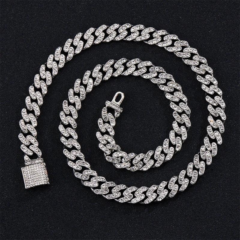 Men's 11mm Box-Clasp Cuban Necklace by GJG Denim