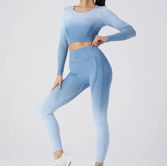 Women's Nylon Yoga Pants Set by GJG Denim