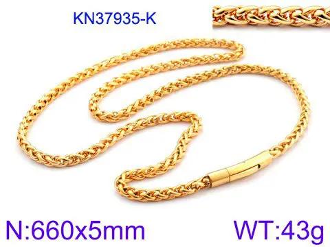 6mm Release Buckle Stainless Steel Titanium Steel Necklace For Men by GJG Denim