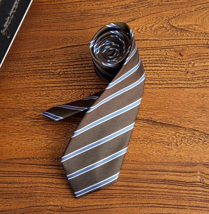 Business Formal Wear Striped Tie Host Commuter Arrow All-match Suit Shirt Accessories by GJG Denim