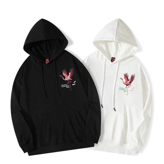 Men's Flamingo Hooded Sweater by GJG Denim