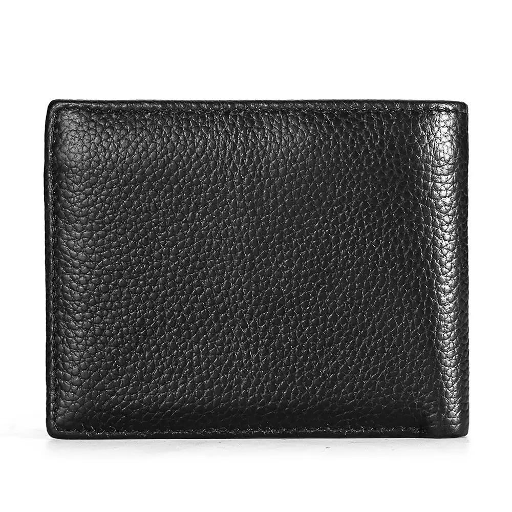 Leather Retro Multi-style Horizontal And Vertical Wallet For Men by GJG Denim