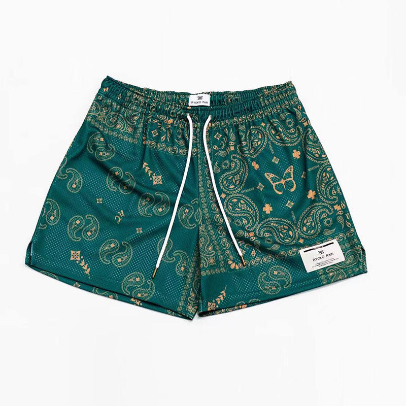 Shorts For Men And Women In Summer Casual Mesh Breathable And Loose Fitting by GJG Denim