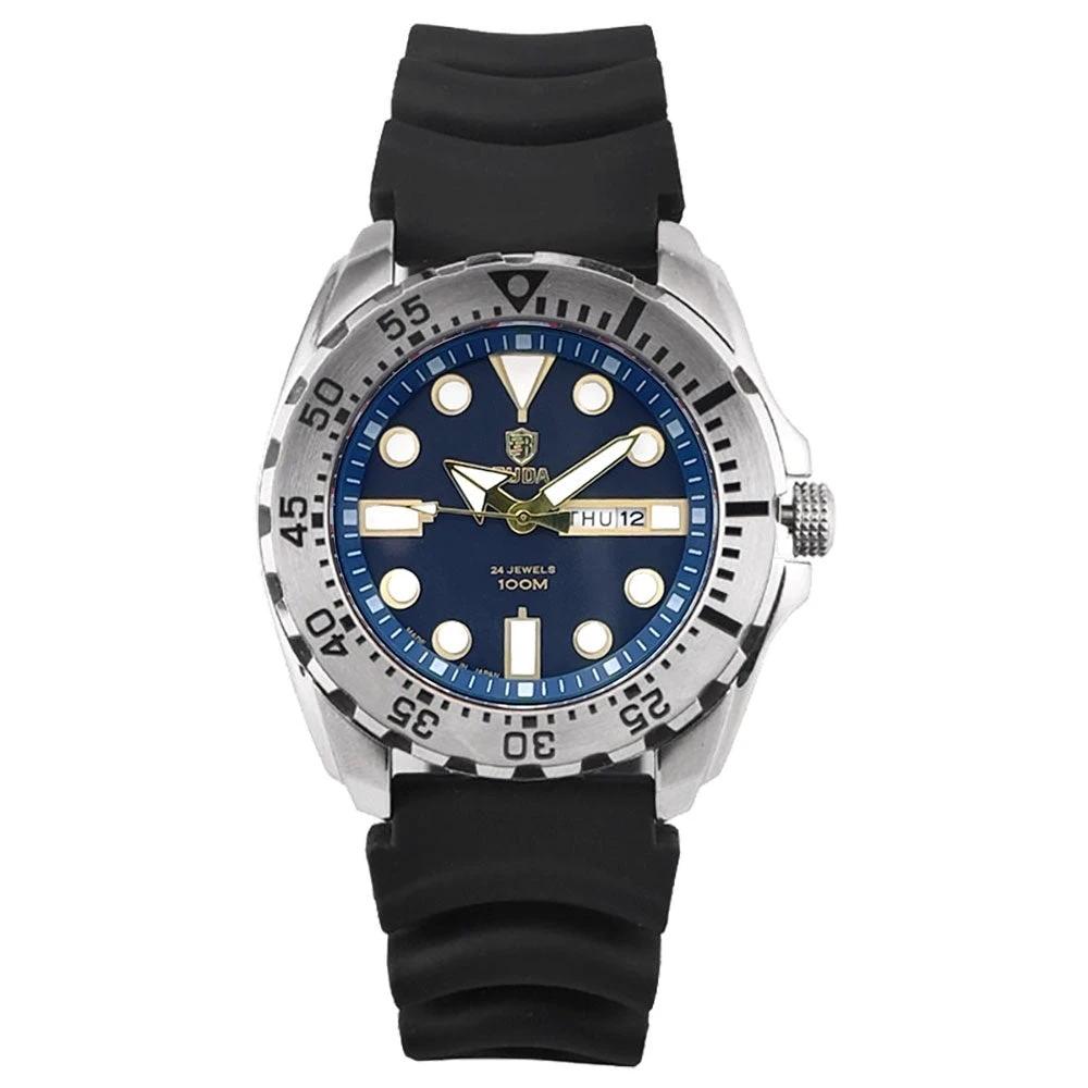 Men's Waterproof Luminous Quartz Movement Business Watch by GJG Denim