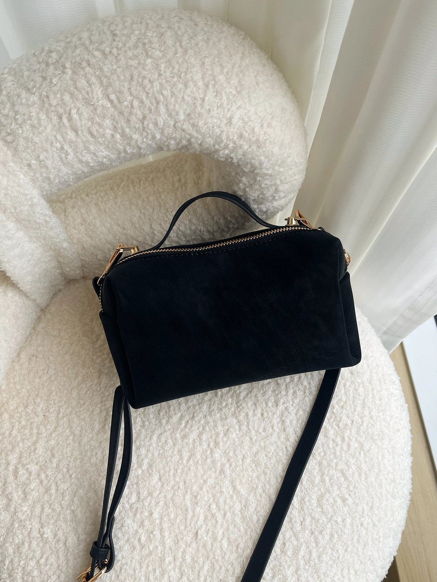 Retro Small Square Bag Shoulder Crossbody Bag by GJG Denim