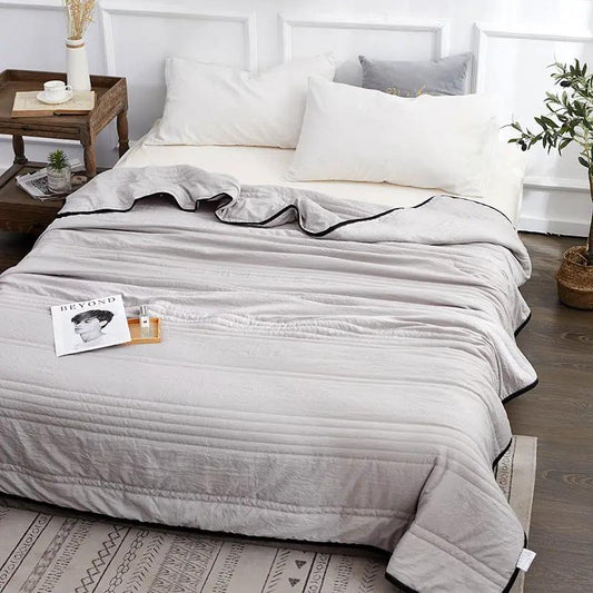 Cotton Quilted Air-conditioning Quilt, Summer Cool Quilt, Double Quilt, Cushion Quilt, Blanket by GJG Denim