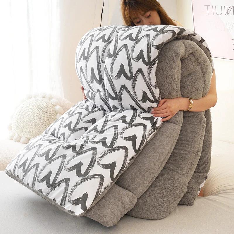 Lambswool Quilt Winter Thickened Cotton Quilt by GJG Denim