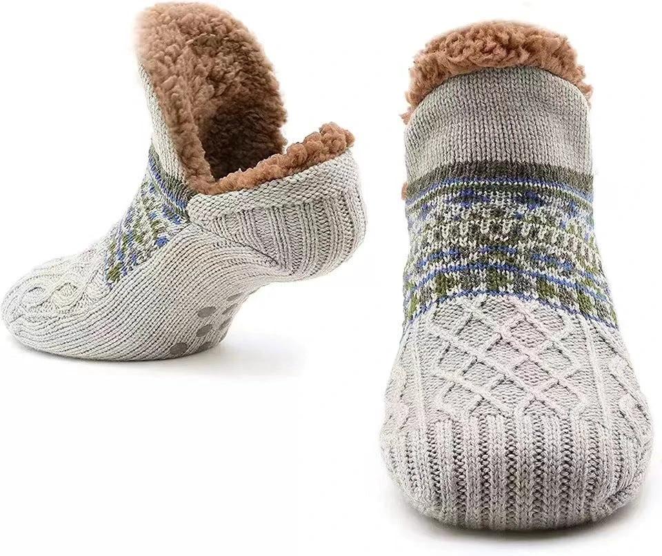 Men's Indoor Dragging Slipper Socks by GJG Denim