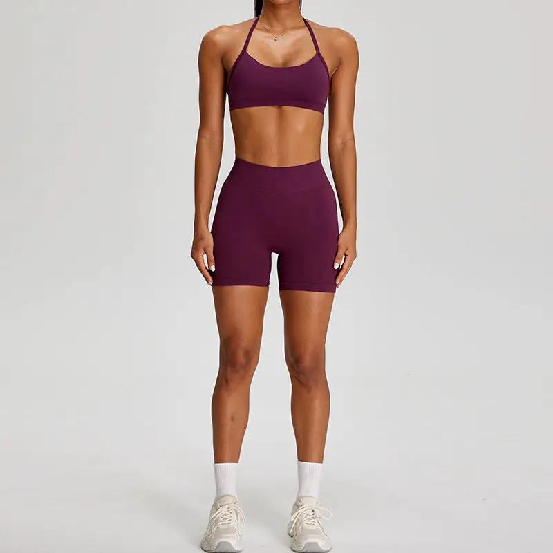Cycling Fitness Two-piece Yoga Suit by GJG Denim