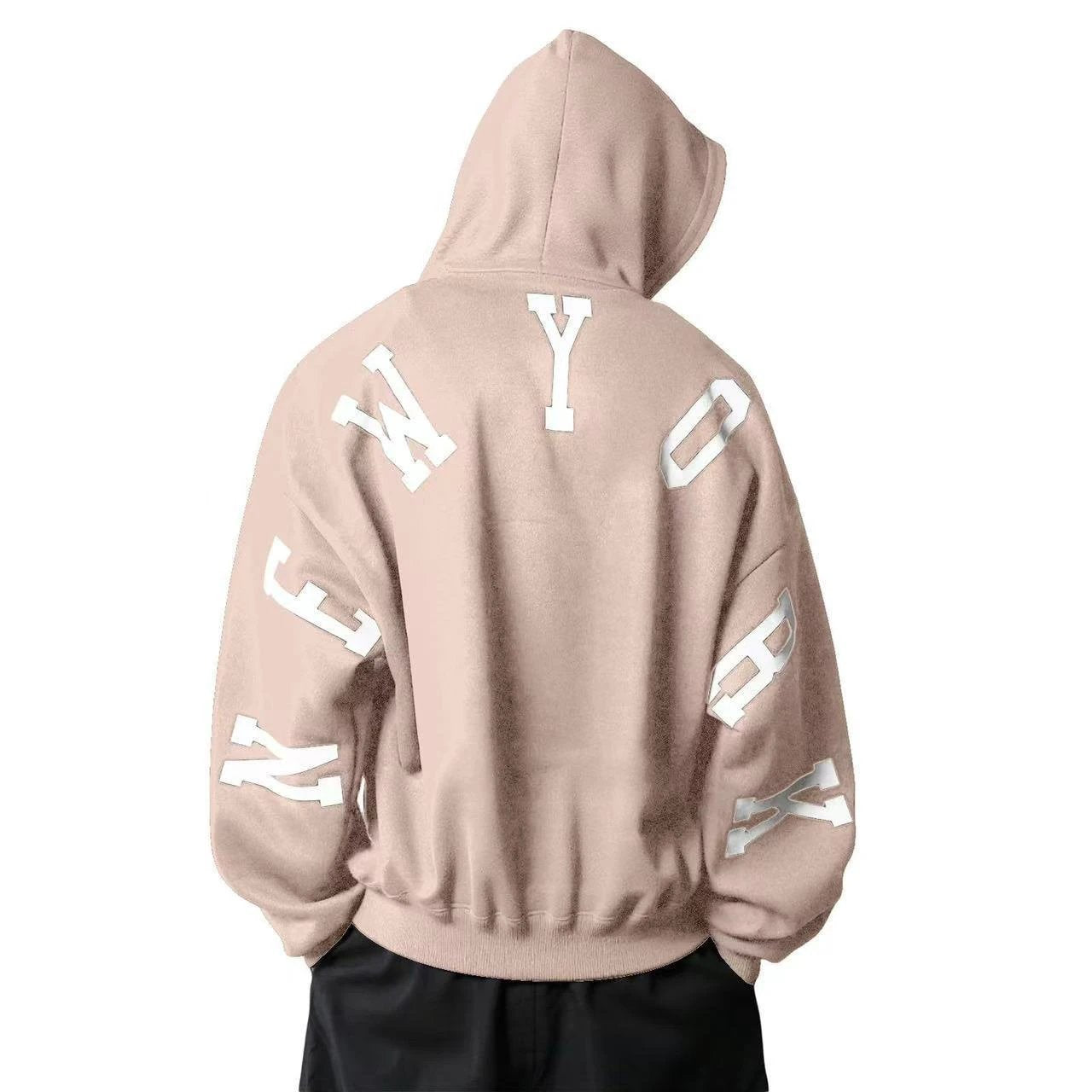 Fashion Printed Thickening All-match Long Sleeve Loose Hooded Sweater For Women by GJG Denim