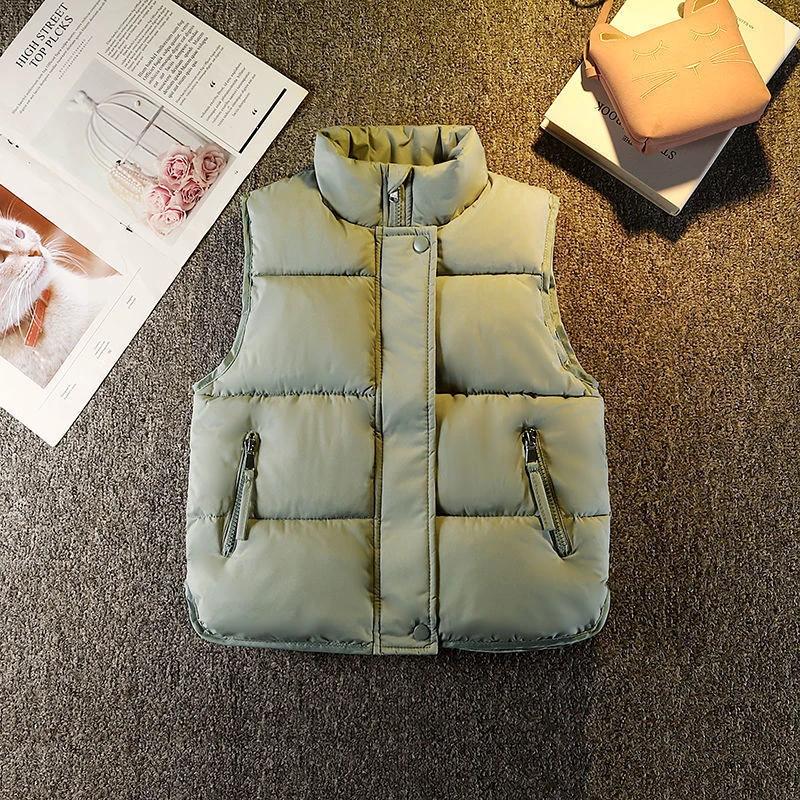 Men And Women Children Wear Loose Down Cotton Vest by GJG Denim