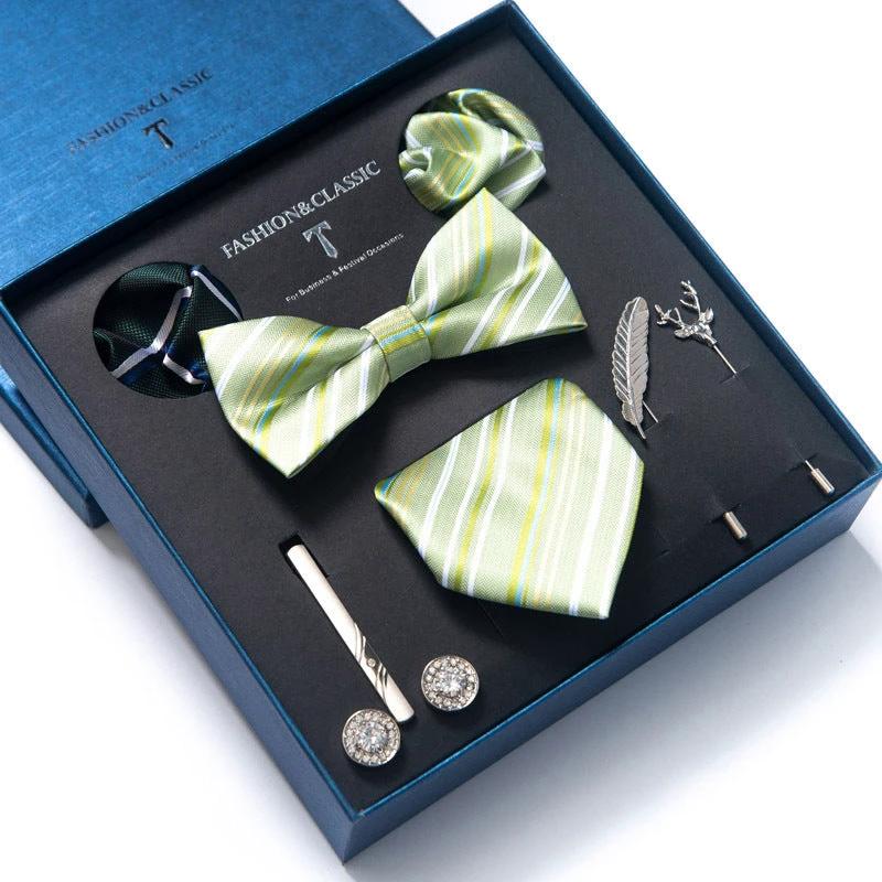 Men's 8-piece Tie Set by GJG Denim