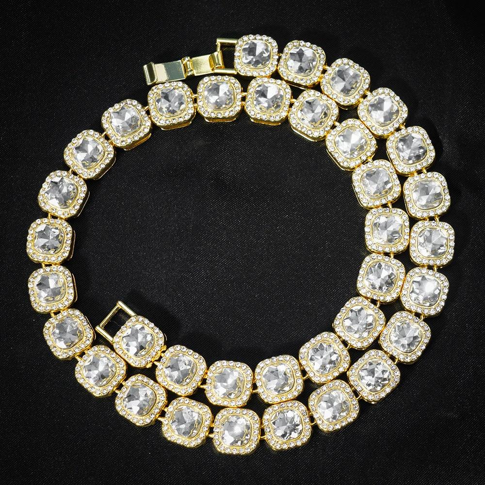 13mm Full-Diamond Like Iced-Out Chain For Men by GJG Denim
