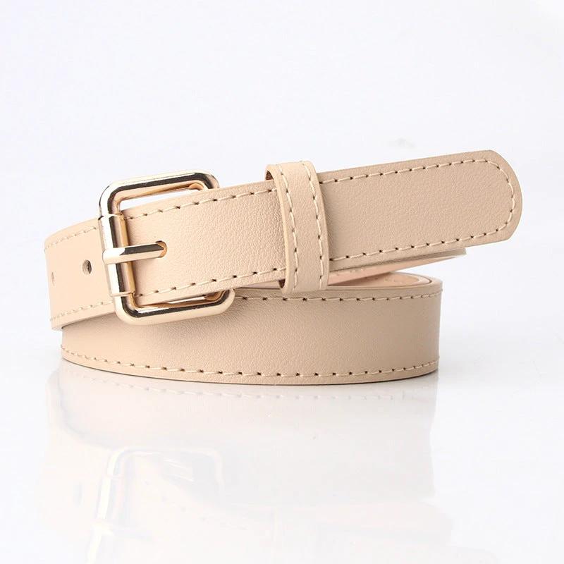 Women's Simple Pu Korean Style All-matching Trendy Fashion Belt by GJG Denim