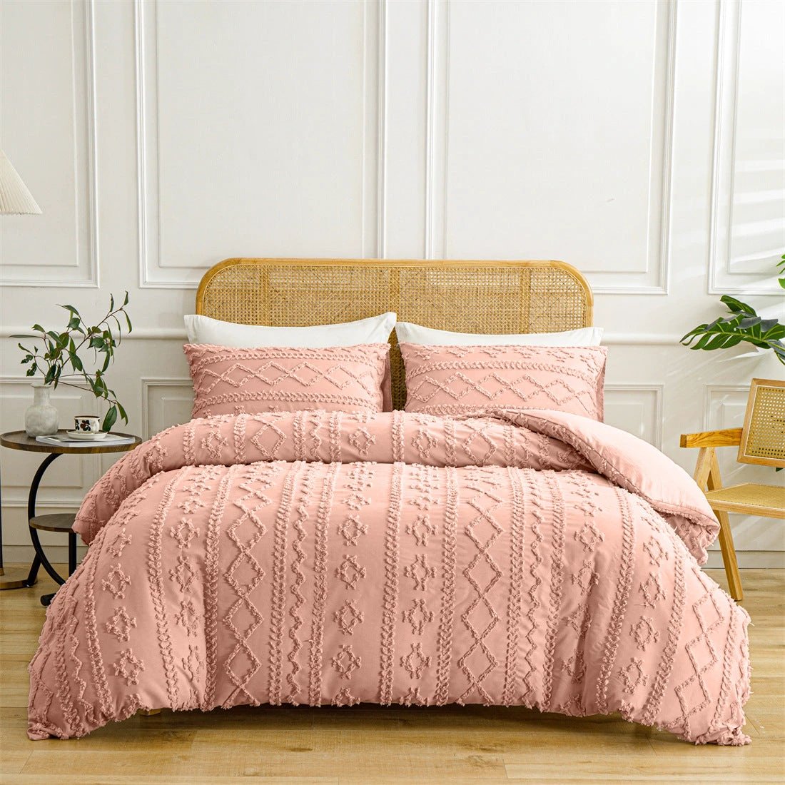 Bohemian Quilt Cover Soft Double Bed Three-piece Set by GJG Denim