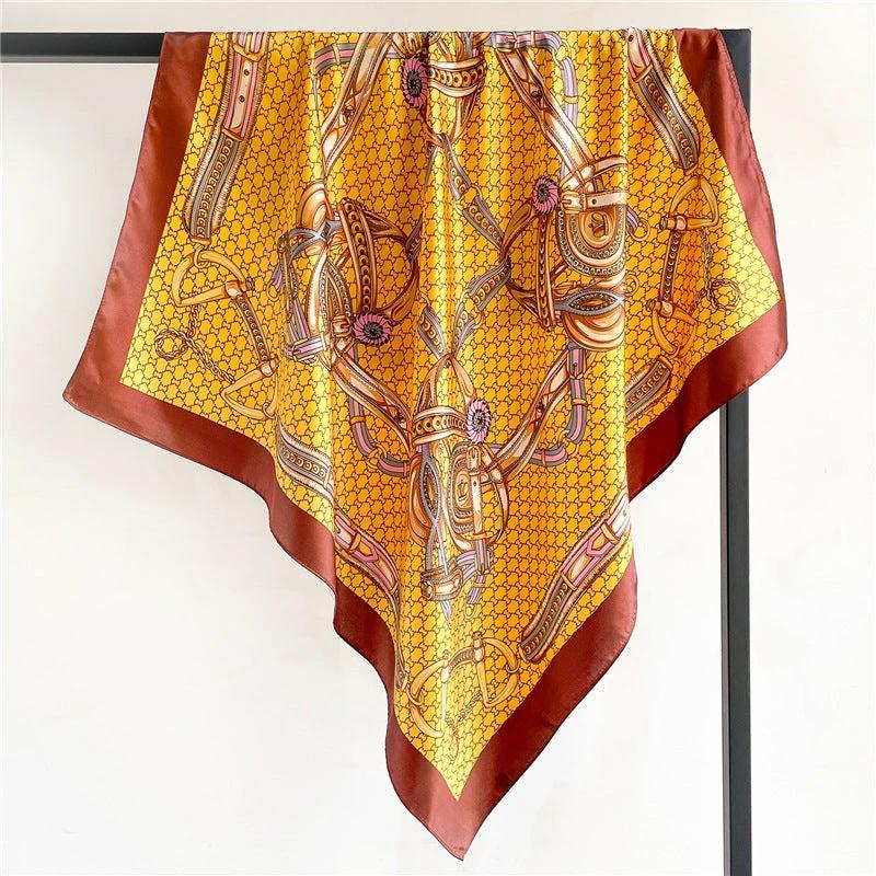 Nordic-striped Silk Scarf Same Style As The Influencers by GJG Denim