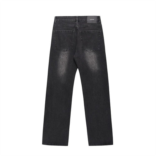 White Straight Jeans Men's Loose by GJG Denim
