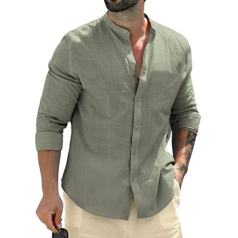 Men's Cotton Long Sleeve Shirts by GJG Denim