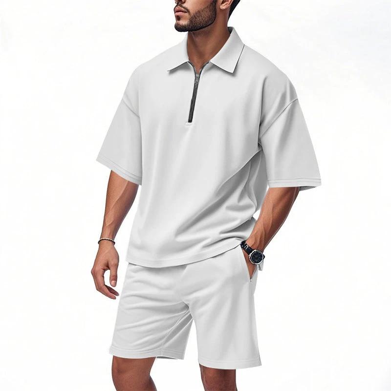 Lapel Suit Men's Summer Two-piece Set Loose by GJG Denim