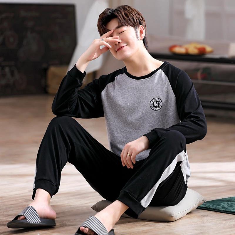 Men's Varions Print Long Sleeve Pajamas by GJG Denim