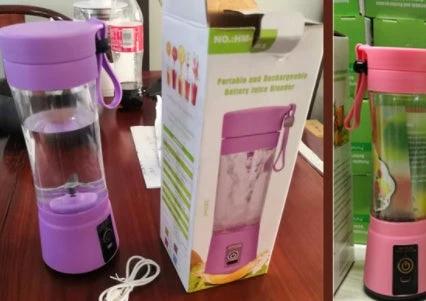 Portable Blender With USB Rechargeable Mini Kitchen Fruit Juice Mixer by GJG Denim