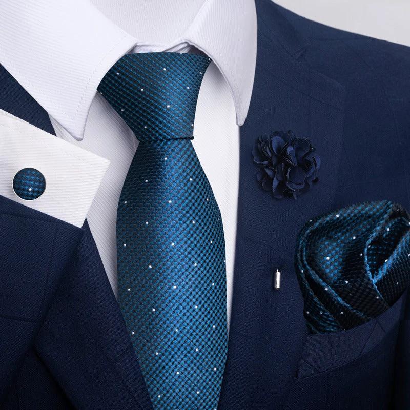 Men's Tie and Pocket Square Combo by GJG Denim