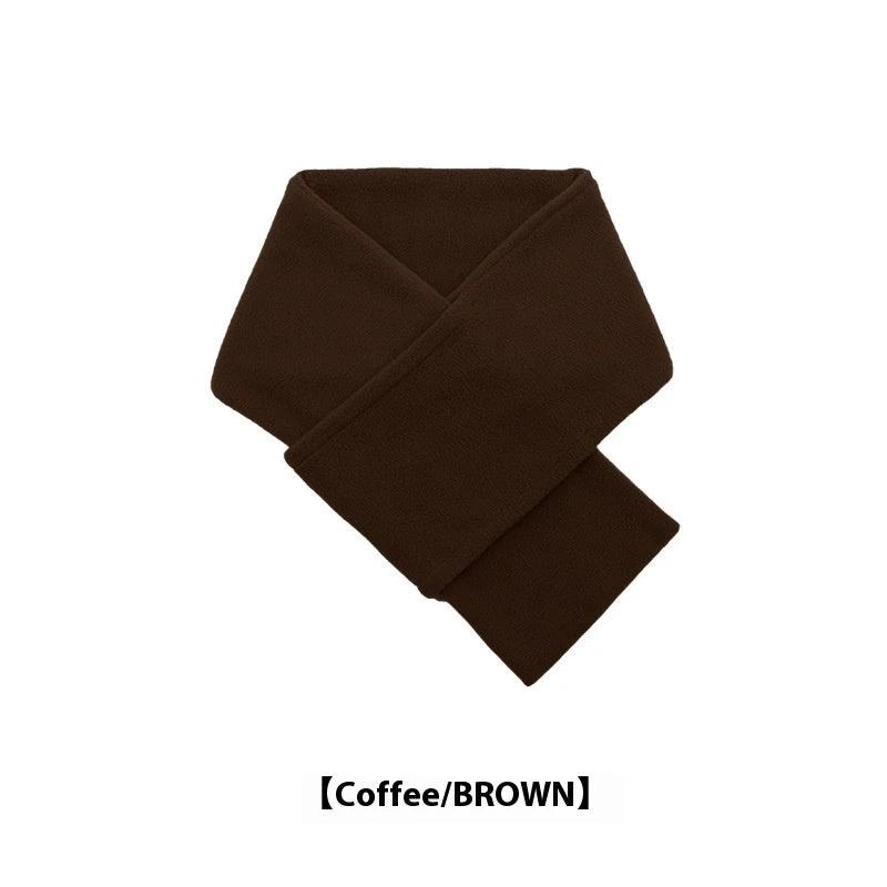 Autumn And Winter Warm Scarf Fashion Simple Solid Color Men's Polar Fleece by GJG Denim