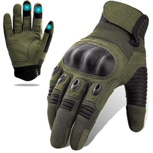 Touch Screen Military Fans Tactical Full Finger Motorbike Gloves by GJG Denim
