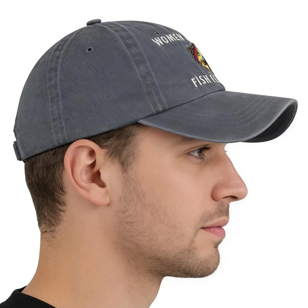 Men's Adjustable Embroidered Baseball Cap by GJG Denim