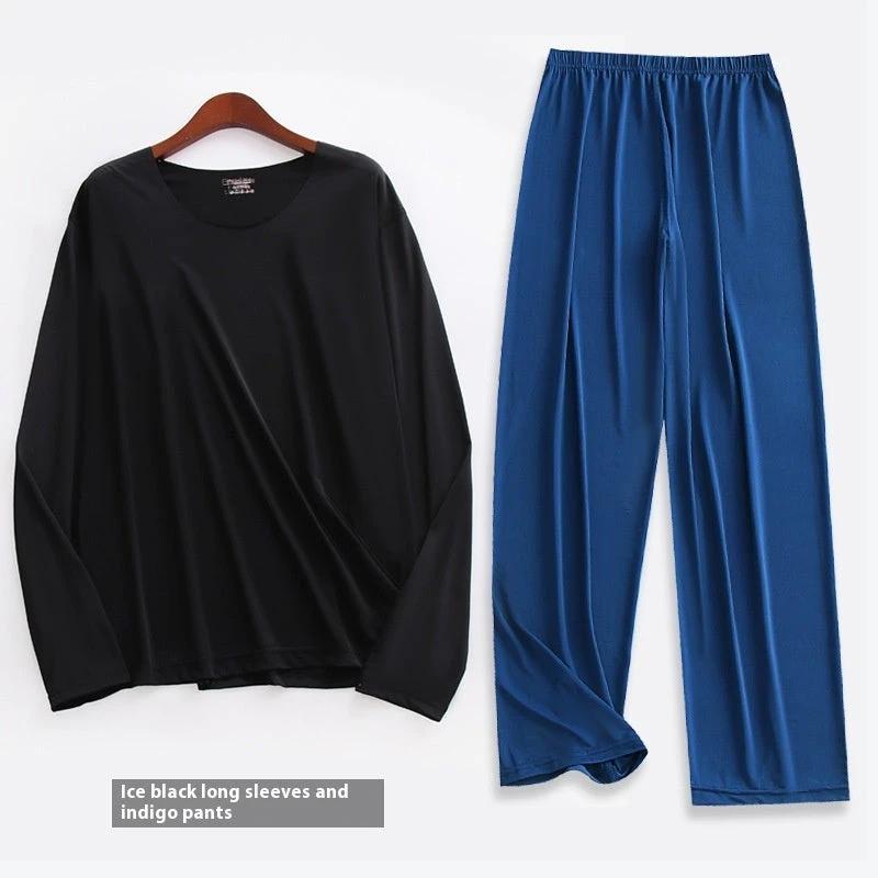Men's Long-sleeved Pajamas Set by GJG Denim