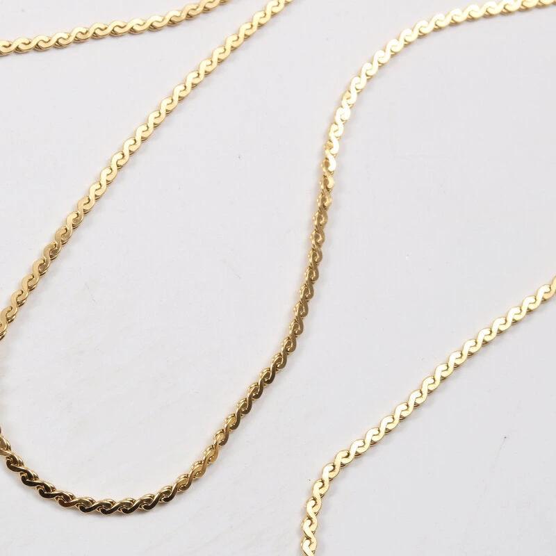Titanium Steel Gold Plated Necklace Anklet Bracelets set by GJG Denim