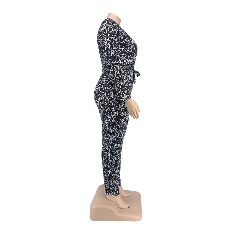 Large Size Jumpsuit Ladies Big Rompers V Neck by GJG Denim