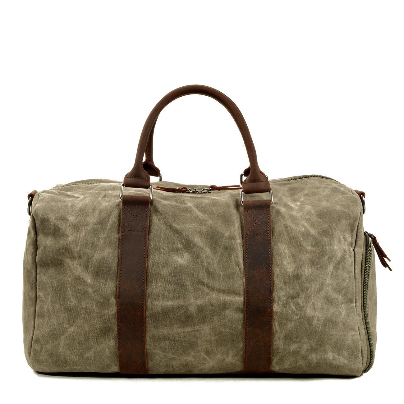 Men's One-shoulder Portable Dry Wet Separation Large Capacity Canvas Luggage Travel Bag by GJG Denim