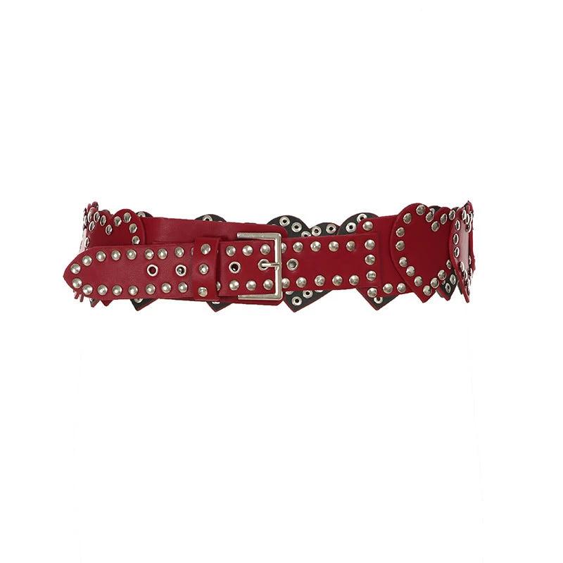 Retro Fashion Elastic Waist Tight Decoration by GJG Denim