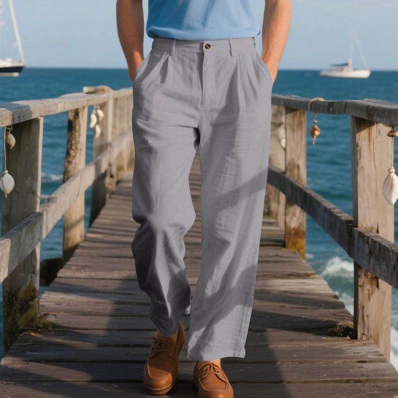 Men's Loose Straight Business Pants by GJG Denim
