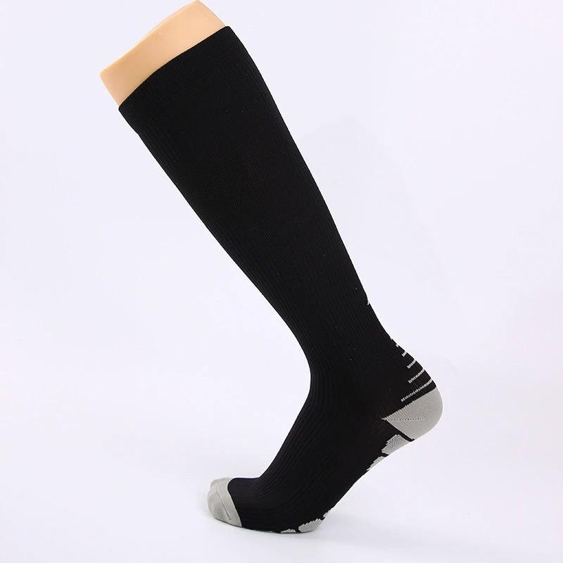 Men's Sports Multi-color Gradient Long Tube Compression Socks by GJG Denim