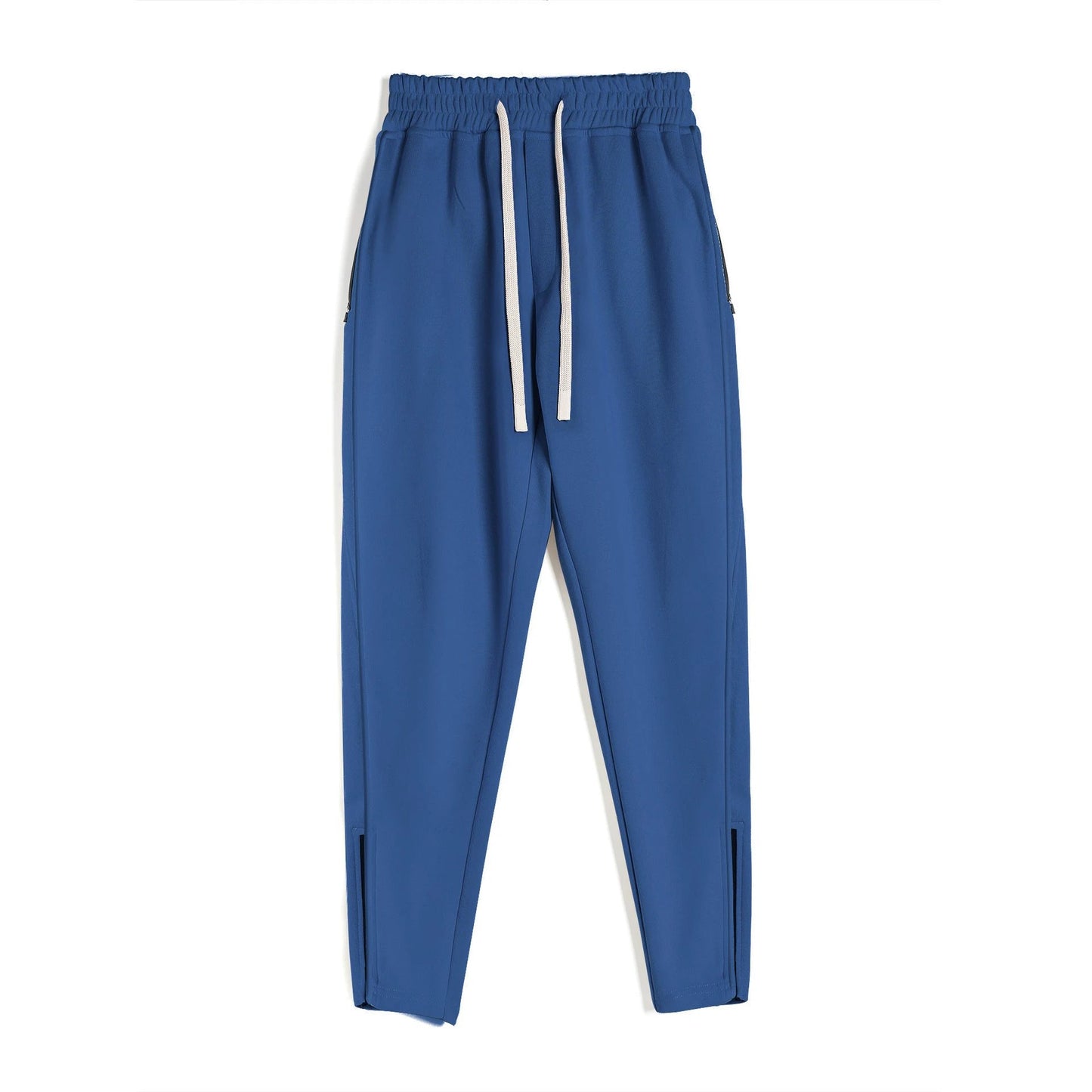 Men's Slim Fit Leg Opening Ankle Zipper Sweatpants by GJG Denim
