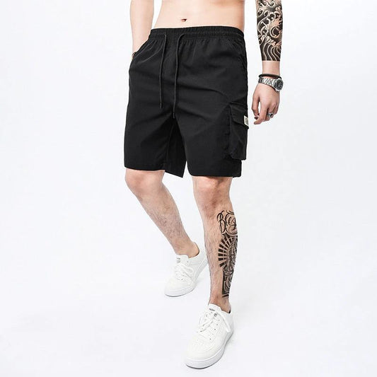 Plus Size Workwear Shorts Men's Sports Casual Shorts by GJG Denim