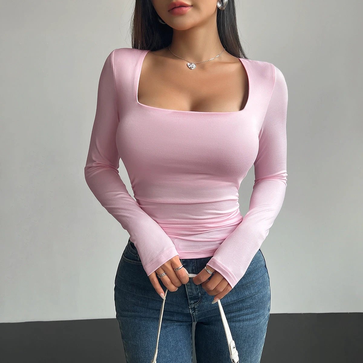 Pullover Tight Casual Fashion Tops Women by GJG Denim