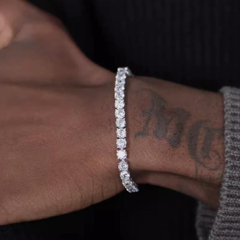 Men's S925 Sterling Silver Bracelet by GJG Denim
