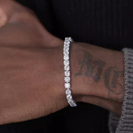 Men's S925 Sterling Silver Bracelet by GJG Denim