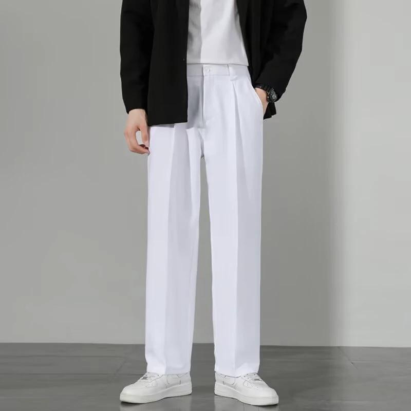Men's Slim Fit Business Casual Thin Pants by GJG Denim