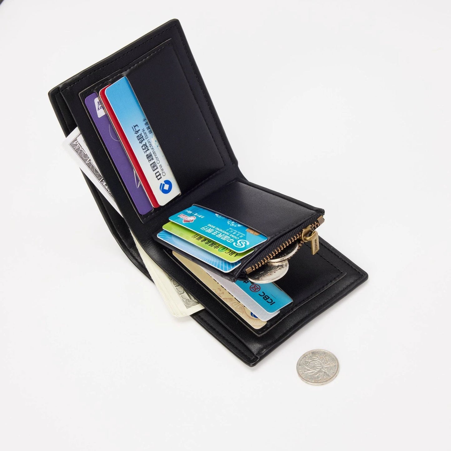 Ultra Light Wear-resistant Anti-theft Multifunctional PU Wallet For Men by GJG Denim