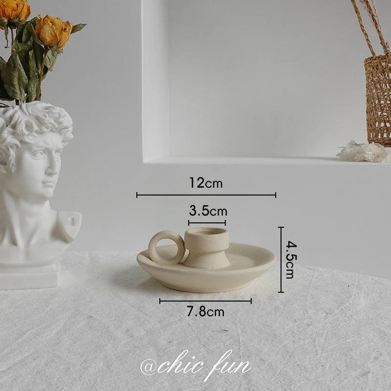 Simplicity Ceramic Vase Dry Flower Arrangement Home Decoration Ornament Living Room Display Art Vases by GJG Denim