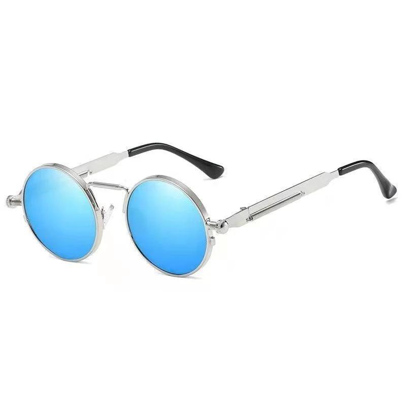 Stylish Round Steampunk Sunglasses by GJG Denim