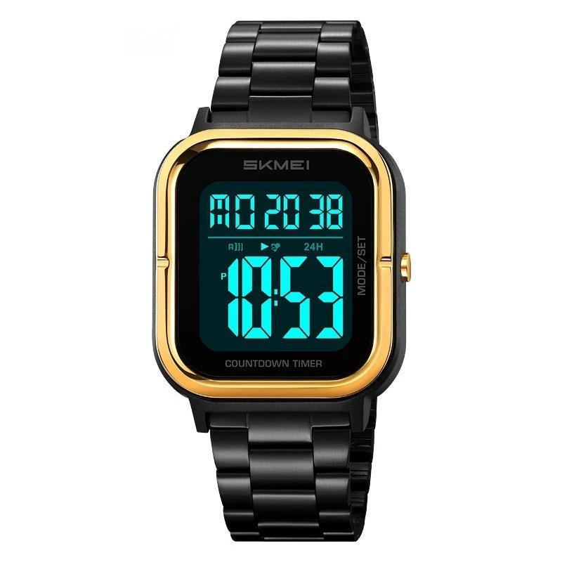 Simple Electronic Men's Digital Display Luminous Watch by GJG Denim