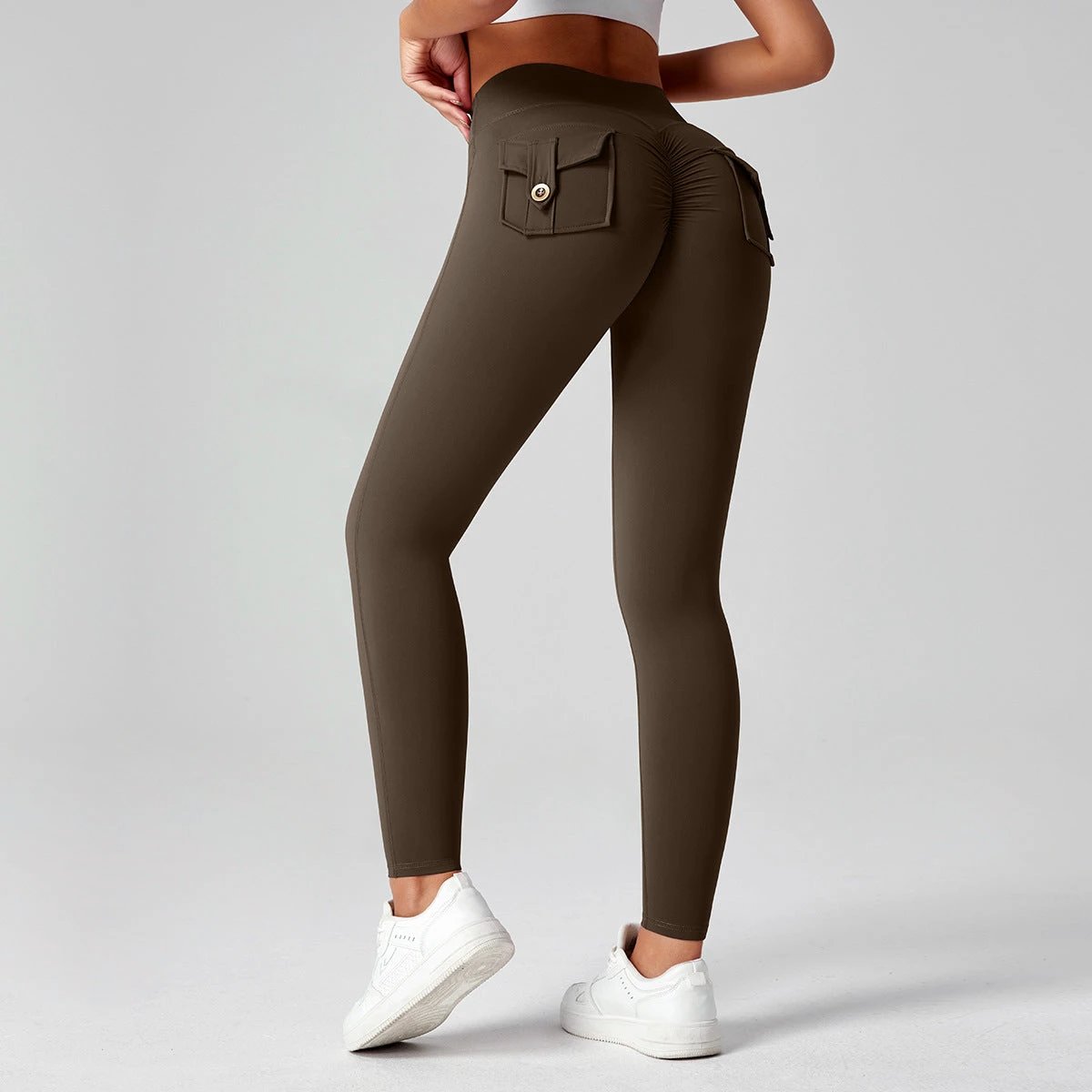 Fitness Yoga Pants For Women High-waisted Butt-lifting Stretchy Form-fitting Workout Tights by GJG Denim