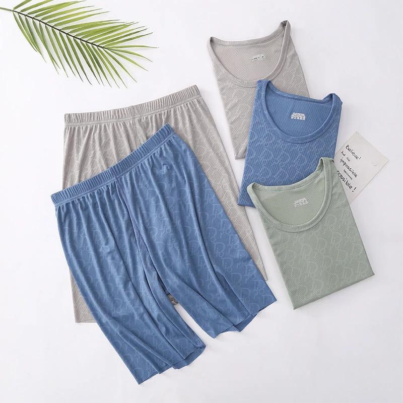 Men's Pajamas Short Sleeve Set by GJG Denim