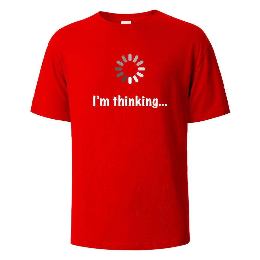 "I'm Thinking" Printed T-shirt for Men by GJG Denim